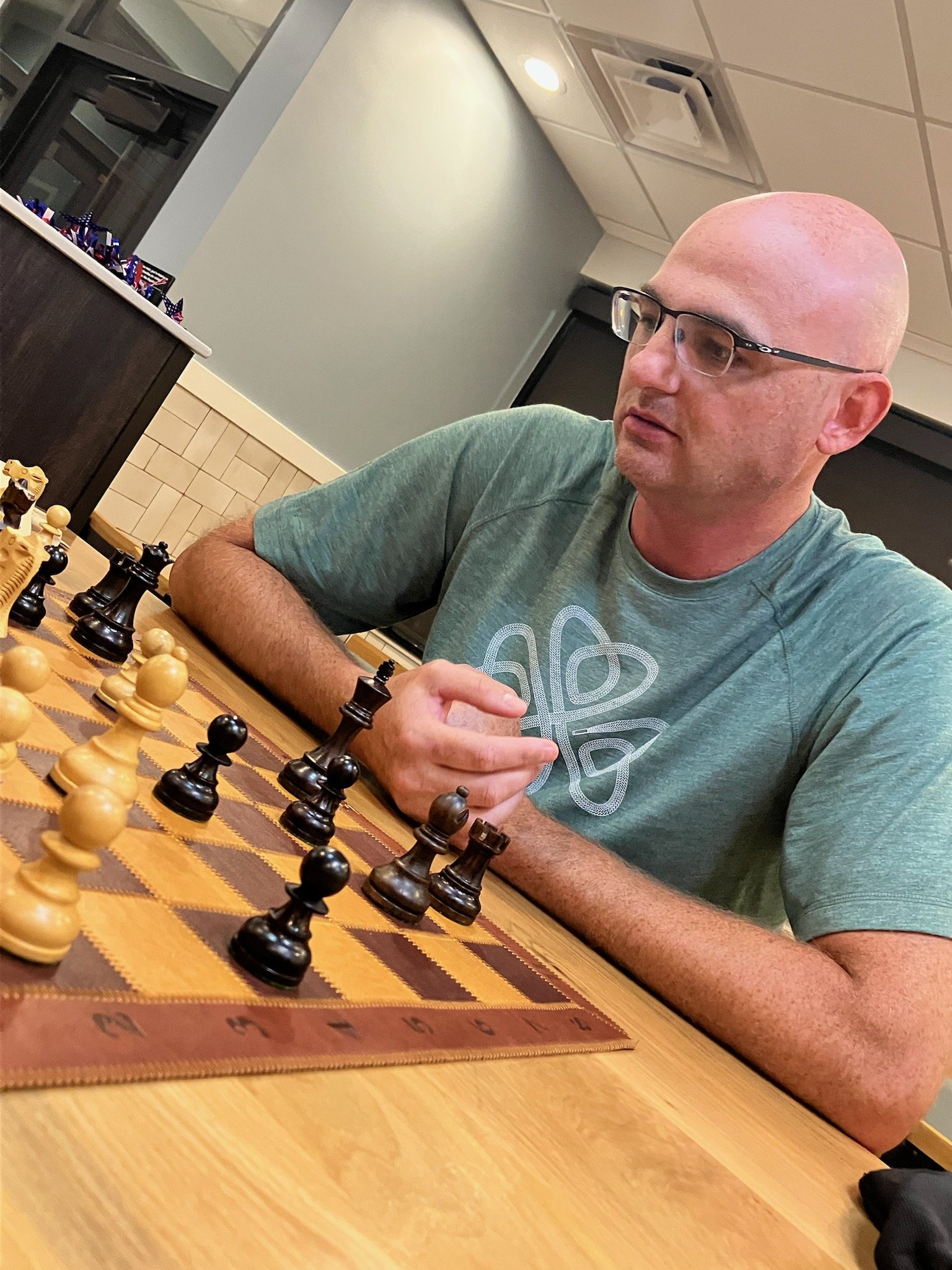 Howard R Dixon at the Marysville Chess Club